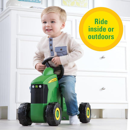 John Deere Ride On Toys Sit 'N Scoot Activity Tractor for Kids Ages 18 Months and Up, Green