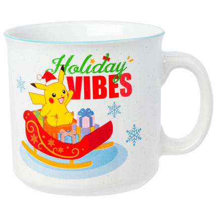 Taza de cerámica Silver Buffalo Pokémon "Holiday Vibes" con Pikachu, 591 ml