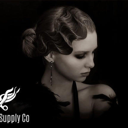 Hair Clips - Set of 10 - Aluminum 3.5 Butterfly Wave Setting Clips for Finger and Marcel Wave Hairstyles