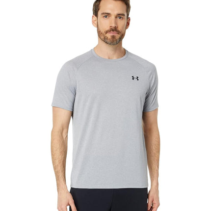 Under Armour Men's Tech 2.0 Short Sleeve T-Shirt, Steel Light Heather (036)/Black, 5XL