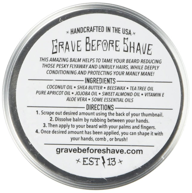 Baume à barbe Grave Before Shave mélange cigare (parfum cigare/vanille) (59 ml)