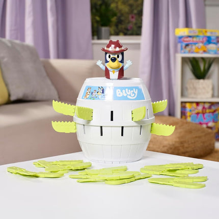 TOMY Toomies Pop Up Bluey - Licensed Game Based on Classic Pop Up Pirate - 2 to 4 Player Kids Games - Fun Family Games for Kids and Adults - Bluey Toys and Games for 4 Year Olds and Up