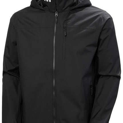 Helly Hansen Men's Crew Hooded Jacket 2.0, Black, 