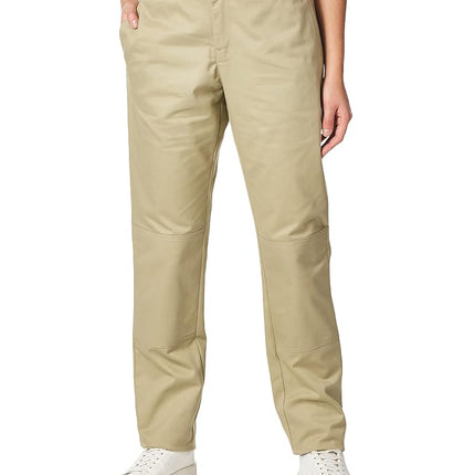 Dickies Women's Double Knee Work Pant with Stretch Twill, Desert Sand, 2