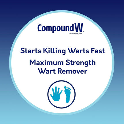 Compound W One Step Invisible Strips Wart Remover Medicated Strips, 14 Count