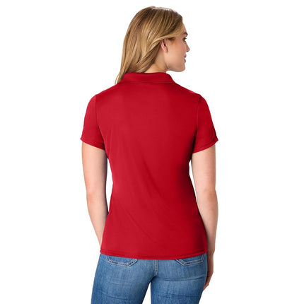 Hanes Sport Women's Cool DRI Performance Polo,Deep Red,Small