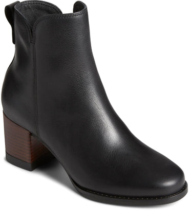 Sperry Women's Seaport Heel Boot, Black, 8.5 M US