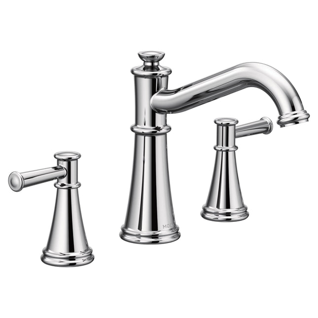 Moen T9023 Belfield Two-Handle Deck Mounted Roman 