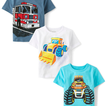 The Children's Place Baby Toddler Boys 3-Pack Shor