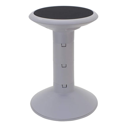 Storex Active Tilt Stool – Ergonomic Seating for Flexible Office Space and Standing Desks, Adjustable 12-24 Inch Height, Gray (00322A01C)