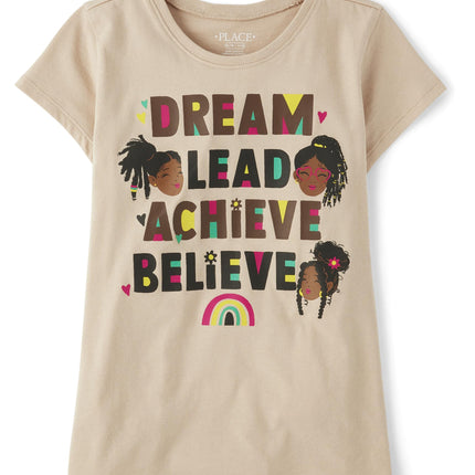 The Children's Place Girls' Happy Face Short Sleev