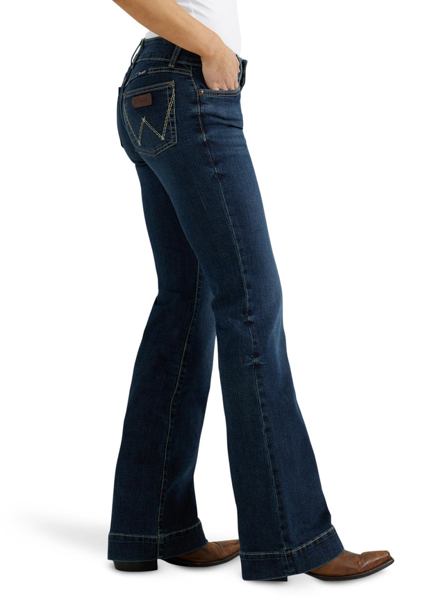 Wrangler Jean Retro Mae de Pierna Ancha y Tiro Medio para Mujer, Samantha, 13-34