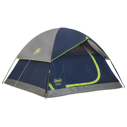 Tienda de campaña Coleman Sundome con avance, para 2/3/4/6 personas, se monta en 10 minutos, refugio resistente a la intemperie para acampar, festivales, el jardín, pijamadas y más