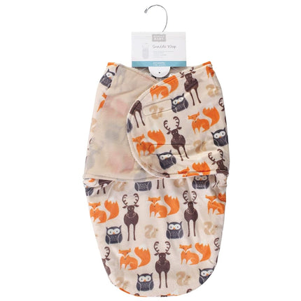 Gigoteuse d'emmaillotage en peluche unisexe Hudson Baby, motif forêt, 0-3 mois