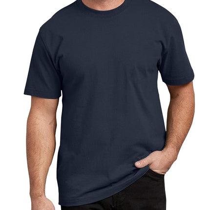 T-shirt Dickies homme grande taille à manches courtes et col rond, grande taille, lourd, marine foncé, 4TG