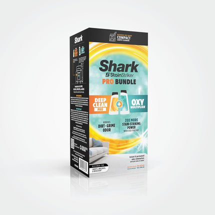 Shark PXCMBUNDLE StainStriker Complete Bundle para limpiadores portátiles Shark StainStriker, para alfombras y tapetes, elimina instantáneamente los olores, OXY Multiplier de 32oz y Deep Clean Pro de 16oz