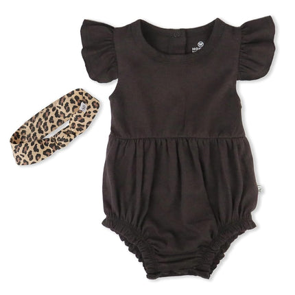 HonestBaby Multipack Short Romper Sets and Dresses 100% Organic Cotton for Infant Baby and Toddler Boys, Girls, Unisex, SAFARI BROWN, 3-6 Months, Safari Brown, 3-6 Months