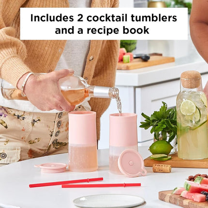 Rabbit Frozen Cocktail Silicone Tumbler, Set of 2, Pink (5274490)