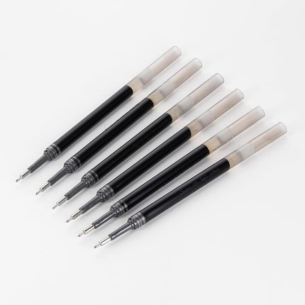 Pentel Refill Ink - for EnerGel Gel Pen, 0.5mm Needle Tip, Fine, Black Ink, Pack of 6 Refills