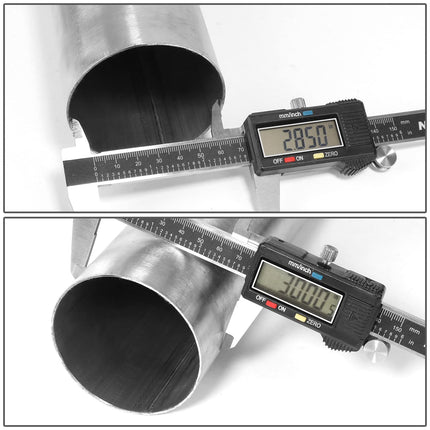 DNA MOTORING ZTL-30SS Juego de 16 tubos de escape de acero inoxidable de 3.0 pulgadas para personalizar, kit de tubos rectos y curvos tipo U, ajuste universal