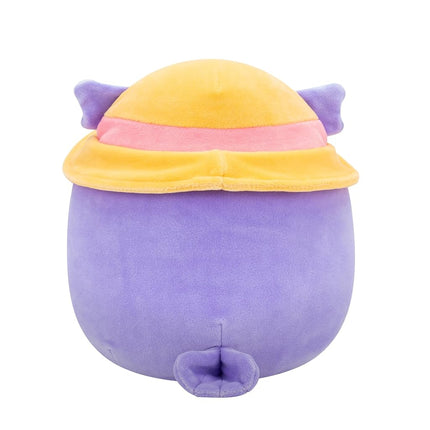 Squishmallows Original 7.5-Inch - Holly the Purple Owl with Sun Hat