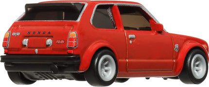 Hot Wheels Premium Car Culture Collectible Toy Car, 1:64 Scale Die-cast '73 Honda Civic Custom, Japan 4 Historic Vehicle with Real Riders Tires