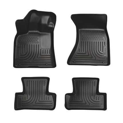 Husky Liners - 98081 Fits 2011-20 Chrysler 300 AWD, 2011-20 Dodge Charger AWD Weatherbeater Front & 2nd Seat Floor Mats Black