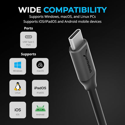 SABRENT Audio Interface USB Sound Card, USB Type-C to 3.5mm Audio Adapter