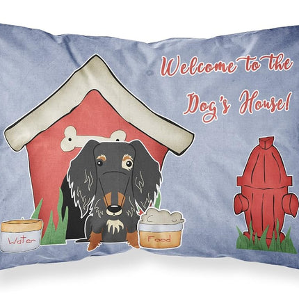 Caroline's Treasures Dog House Collection Wire Haired Dachshund Dapple Fabric Standard Pillowcase BB2882PILLOWCASE, Multicolor