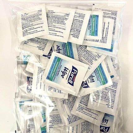 GOJO : PURELL Premoistened Sanitizing Hand Wipes 5 x 7 100/Box -:- Sold as 2 Packs of - 100 - / - Total of 200 Each