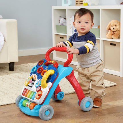 Andador de aprendizaje VTech Sit-To-Stand (embalaje sin frustraciones), azul