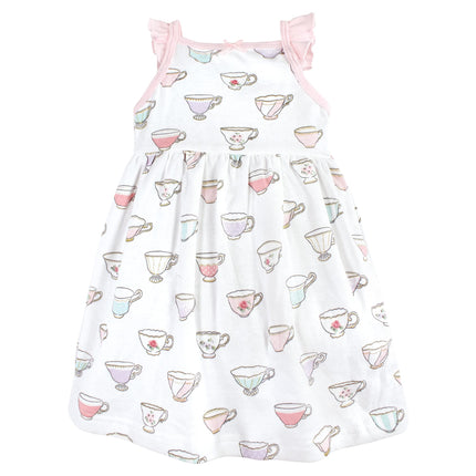 Hudson Baby Baby Girls' Cotton Dresses, Tea Party, 0-3 Months