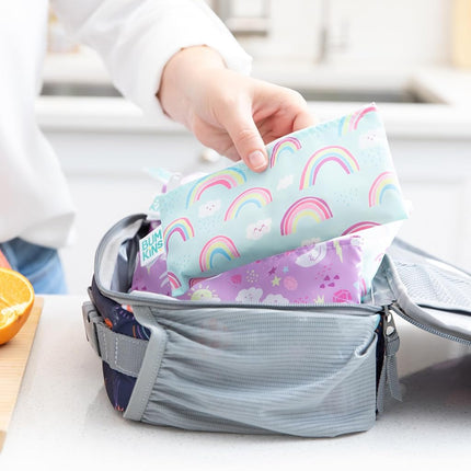 Bumkins Bumkins - Reusable Snack Bag 2pk Small - Unicorn