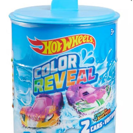 Hot Wheels Color Reveal Multipack With 2 Surprise Cars That Change Deco In Warm & Ice Cold Water, Dunking Barrel, Toy For Kids 3 Years & Up