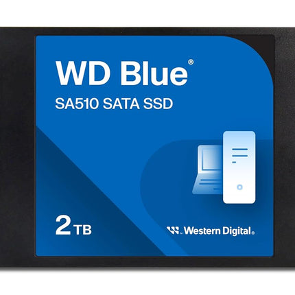 WD Blue SA510 SSD, 2TB 2.5" SATA SSD, Read speeds up to 560 MB/s, Includes Acronis True Image for WD, Disk & Cloning Migration, Backup & Recovery, Ransomware Protection Upgrade for PC/Laptop
