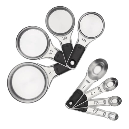 Ensemble de tasses et cuillères à mesurer OXO Good Grips, acier inoxydable