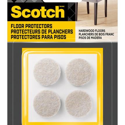 Scotch Brand Felt Pads, by 3M, Round, 1 in. Diamet