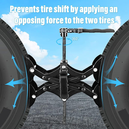 Nilight Wheel Chock Stabilizer, 2PCS X-Chocks Wheel Stabilizer for Travel Trailers, Fits 3" to 10" Wheel Gaps, Heavy Duty RV Scissor Tire Locking Chocks for Campers Travel Trailers Trucks