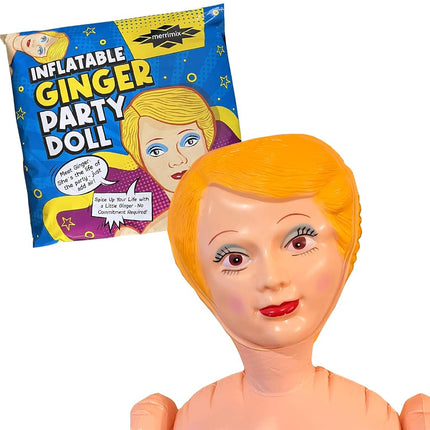 merrimix Inflatable Blow Up Doll for Parties, Pranks, Bachelor, Halloween, Birthday, Gag Gift, Holidays - Ginger 58" (Judy)
