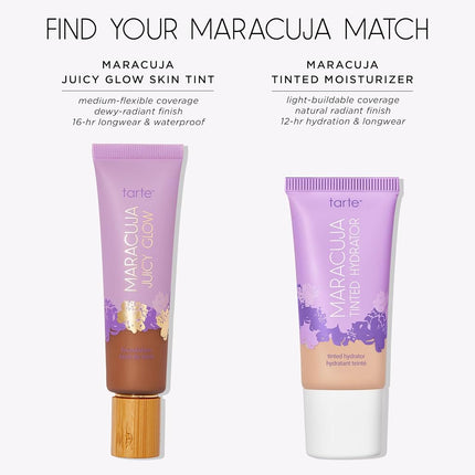 tarte maracuja tinted moisturizer – Lightweight Sheer Foundation with Buildable Longwear Coverage, Hyaluronic Acid for Hydrated Skin, Vegan & Cruelty-Free, full size, 56N rich neutral