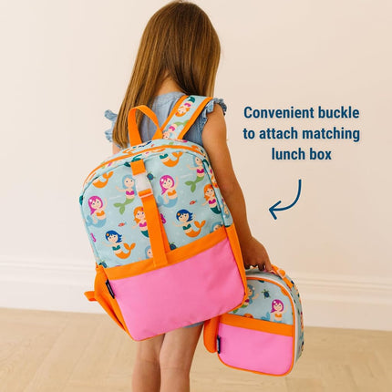 Sac à déjeuner isotherme Wildkin pour garçons et filles, 23 x 18 cm, idéal pour les collations chaudes ou froides à l'école et en voyage (Sirènes)