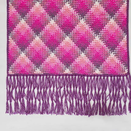 RED Heart E300P.8751 Super Saver Yarn, Berry Pooling