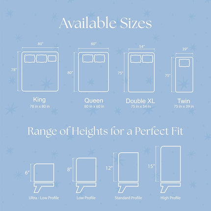 Protège-matelas éponge Snuze – Grand Lit, Housse Imperméable – Doux, Respirant, Lavable en Machine, Convient aux Matelas Jusqu'à 50 cm d'Épaisseur