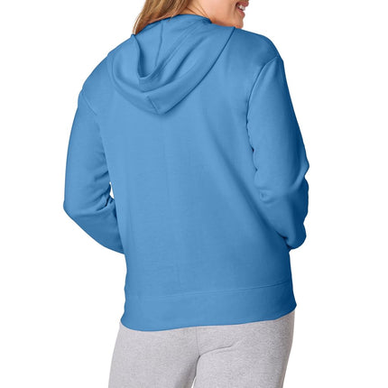 Hanes Women's EcoSmart Full-Zip Hoodie Sweatshirt, Denim Blue, XL