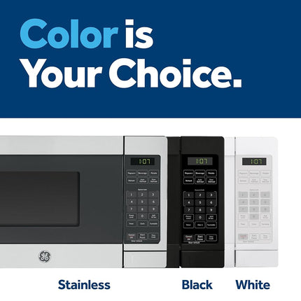 GE Countertop Microwave Oven, 700 Watt, 0.7 Cu. Ft., White, GCST07N1WWW