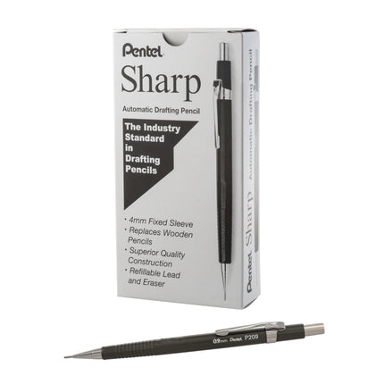 Pentel Sharp Mechanical Pencil, (0.9mm), Metallic 