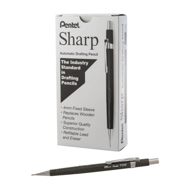 Pentel Sharp Mechanical Pencil, (0.9mm), Metallic 