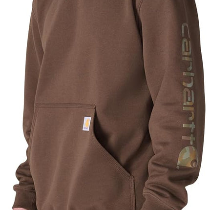 Carhartt Men's Iconic K288 Logo Sweatshirt, Dark Clove, XXL
