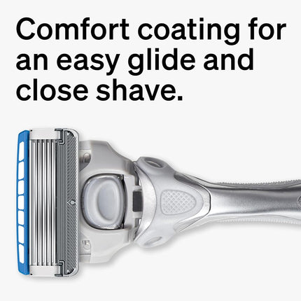 Schick Hydro Dry Skin Razor for Men - 1 Handle and 17 Cartridges | 5 Blade Shaving System With Refills