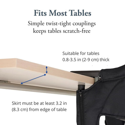 Fast Table Hook-On High Chair [Set of 4] Color: Cream